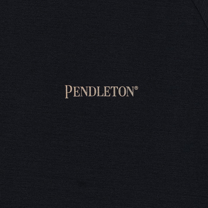 ペンドルトン（PENDLETON）（メンズ）半袖Tシャツ カルキュロ ショートスリーブ バックプリント Solotex 19802732 Black