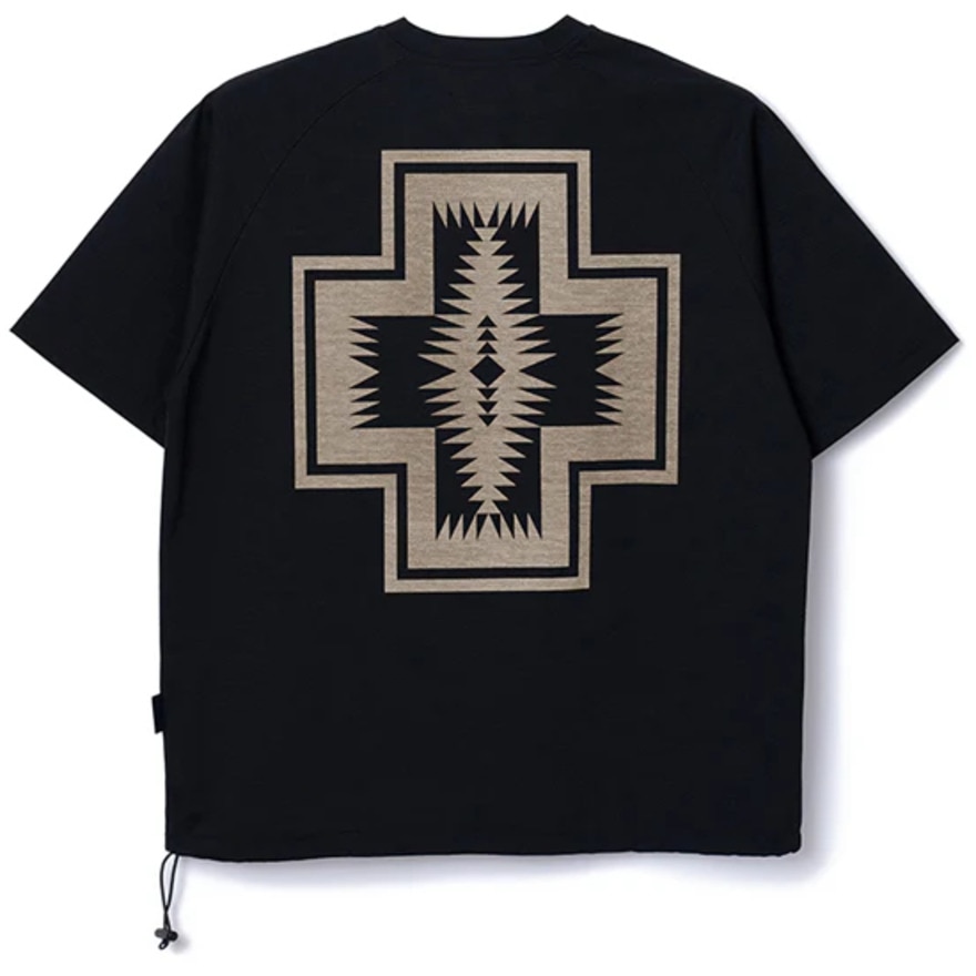 ペンドルトン（PENDLETON）（メンズ）半袖Tシャツ カルキュロ ショートスリーブ バックプリント Solotex 19802732 Black