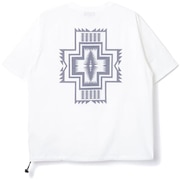 (メンズ)半袖Tシャツ カルキュロ ショートスリーブ バックプリント Solotex 19802732 OffWhite