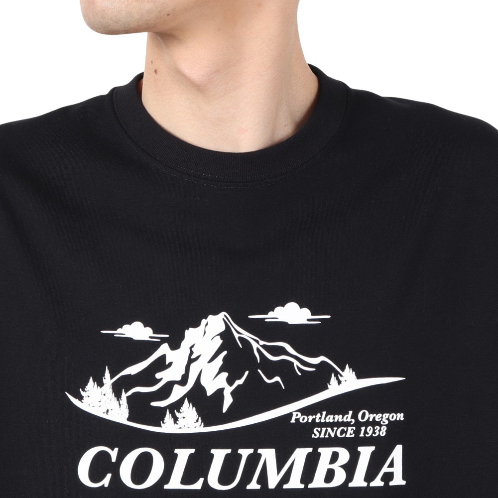 コロンビア（Columbia）（メンズ）半袖Tシャツ ヤハラフォレストグラフィック PM0509 010 ブラック