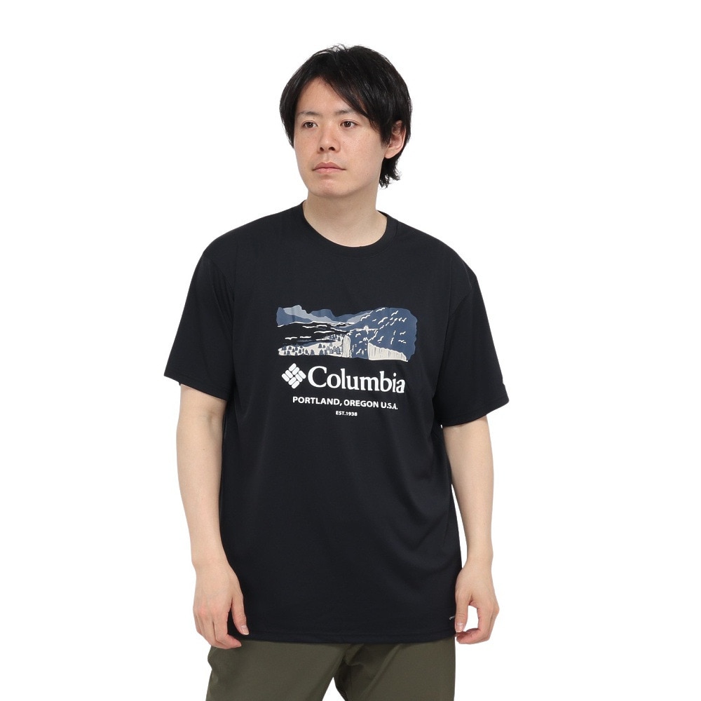 コロンビア（Columbia）（メンズ）半袖Tシャツ レイクアローヘッドグラフィック XE5716 011
