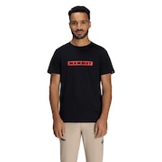 (メンズ)QD ロゴ プリント 半袖Tシャツ アジアンフィット 1017-02012-00778