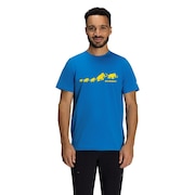 (メンズ)QD ロゴ プリント 半袖Tシャツ アジアンフィット 1017-02012-50625 速乾