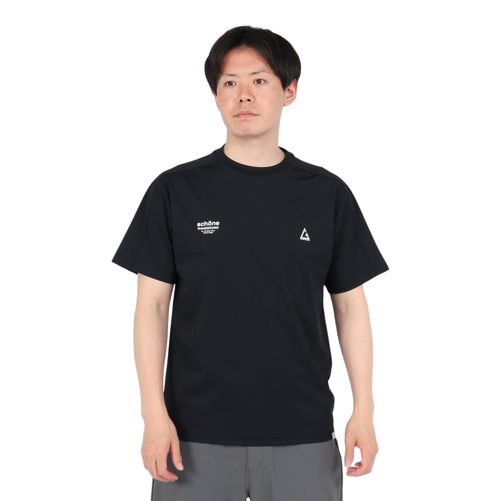 ロジャーエーガー（ROGEREGGER）（メンズ）半袖Tシャツ ルフトドライクール RE25SUK5610001 BLK
