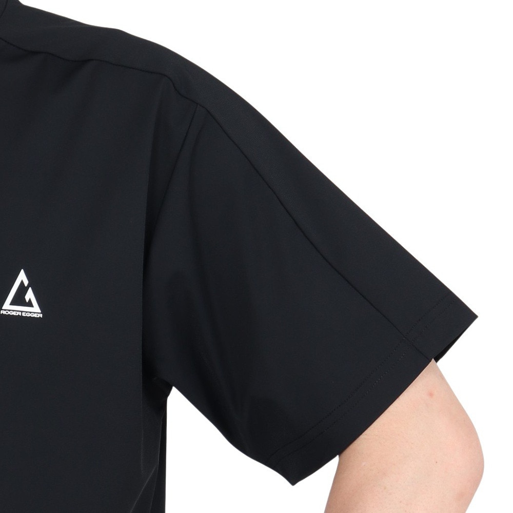 ロジャーエーガー（ROGEREGGER）（メンズ）半袖Tシャツ ルフトドライクール RE25SUK5610001 BLK