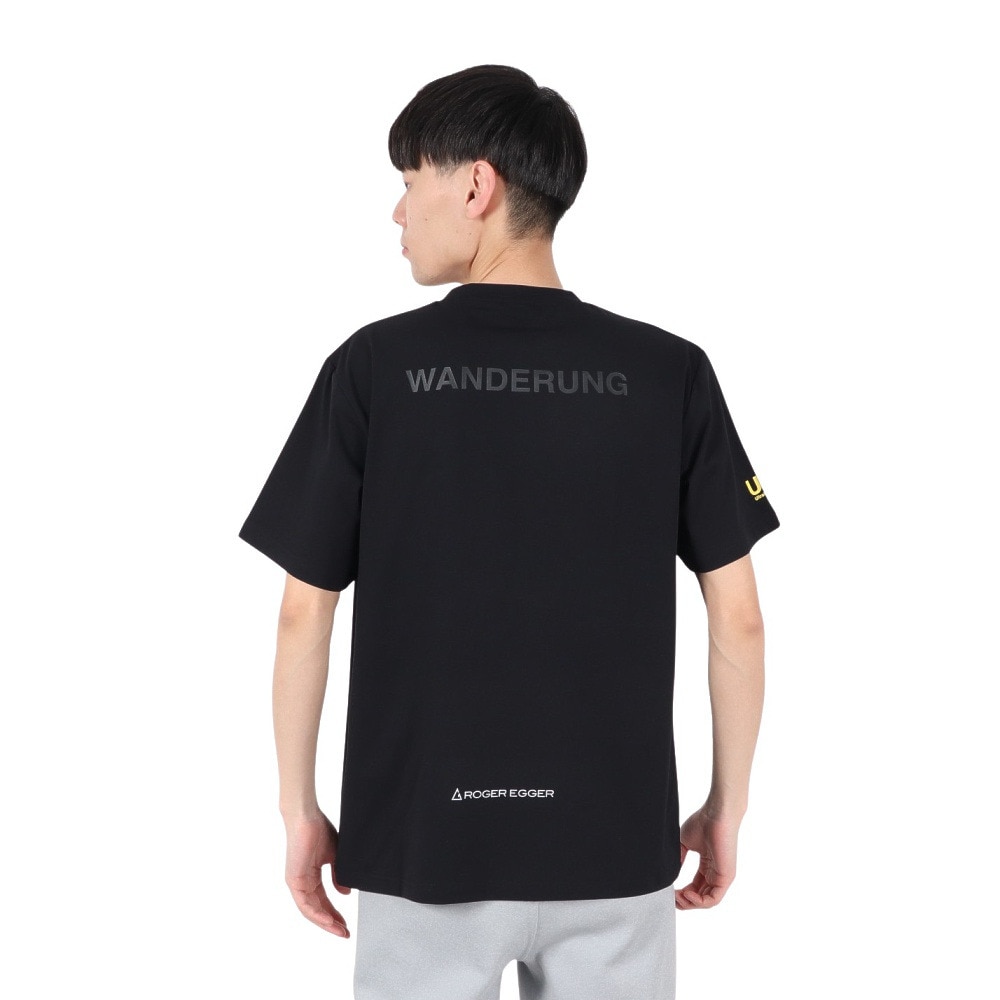ロジャーエーガー（ROGEREGGER）（メンズ）半袖Tシャツ ユングフラウ RE25SUK5610002 BLK ブラック