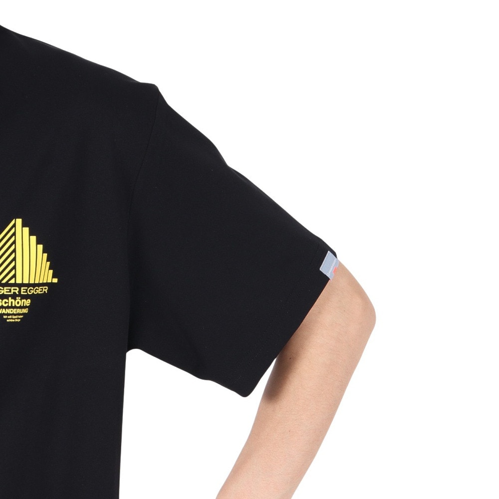 ロジャーエーガー（ROGEREGGER）（メンズ）半袖Tシャツ ユングフラウ RE25SUK5610002 BLK ブラック