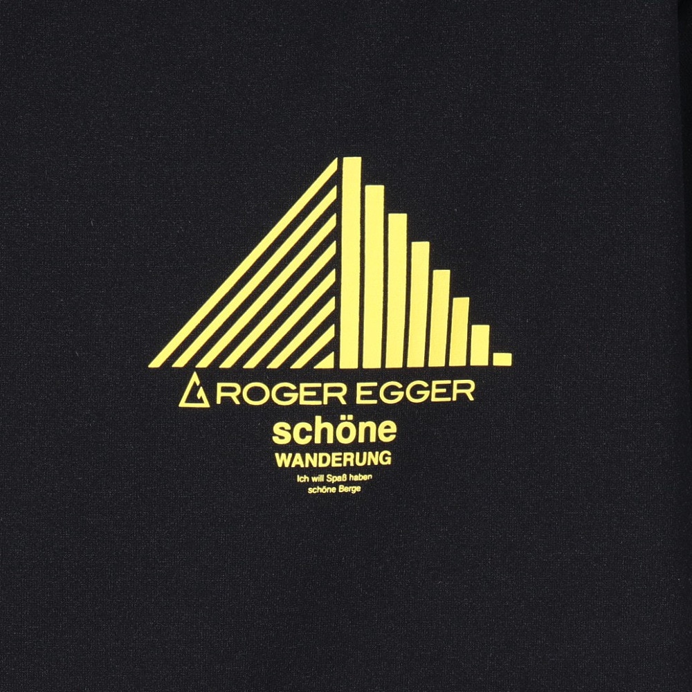 ロジャーエーガー（ROGEREGGER）（メンズ）半袖Tシャツ ユングフラウ RE25SUK5610002 BLK ブラック
