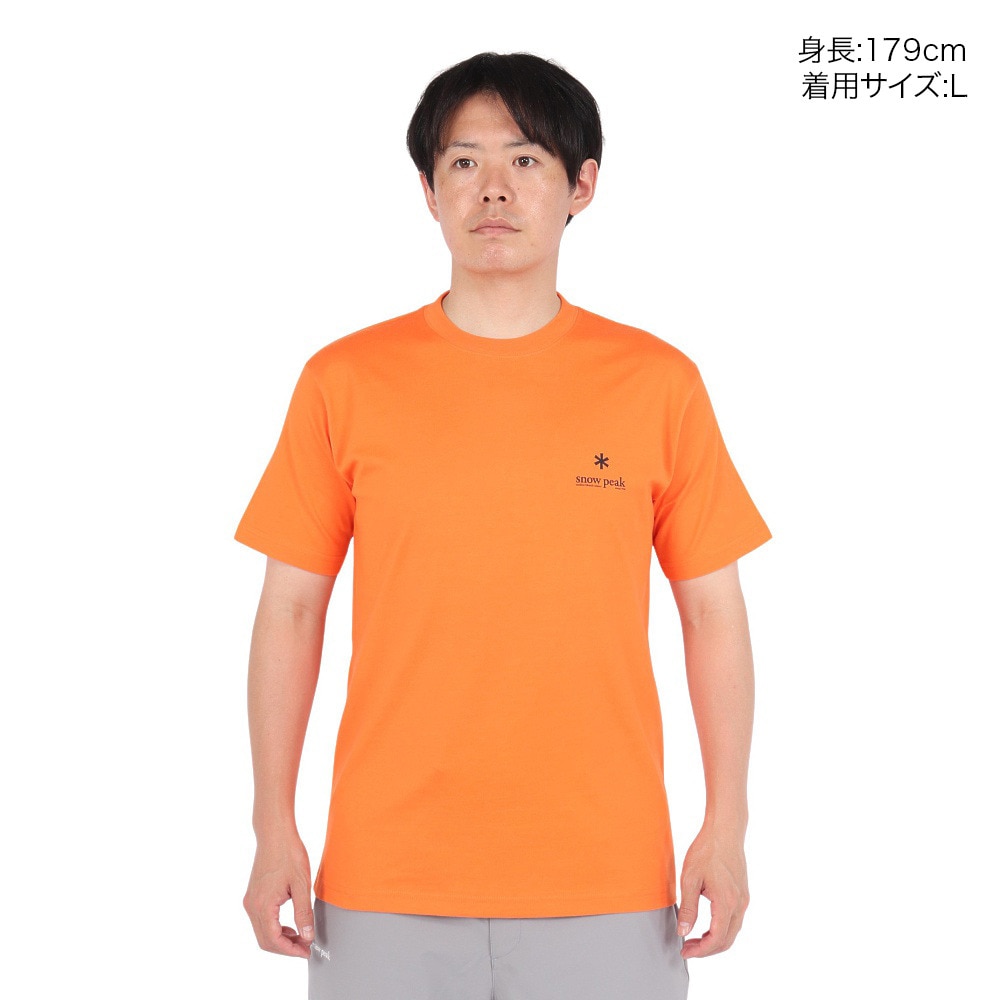 スノーピーク（snow peak）（メンズ）半袖Tシャツ CYL ORANGE SP-TS-25SU002 054