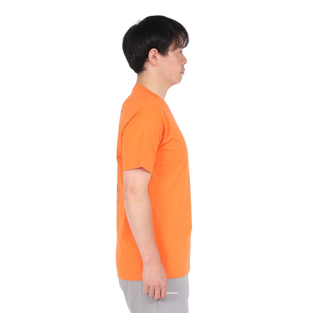 スノーピーク（snow peak）（メンズ）半袖Tシャツ CYL ORANGE SP-TS-25SU002 054