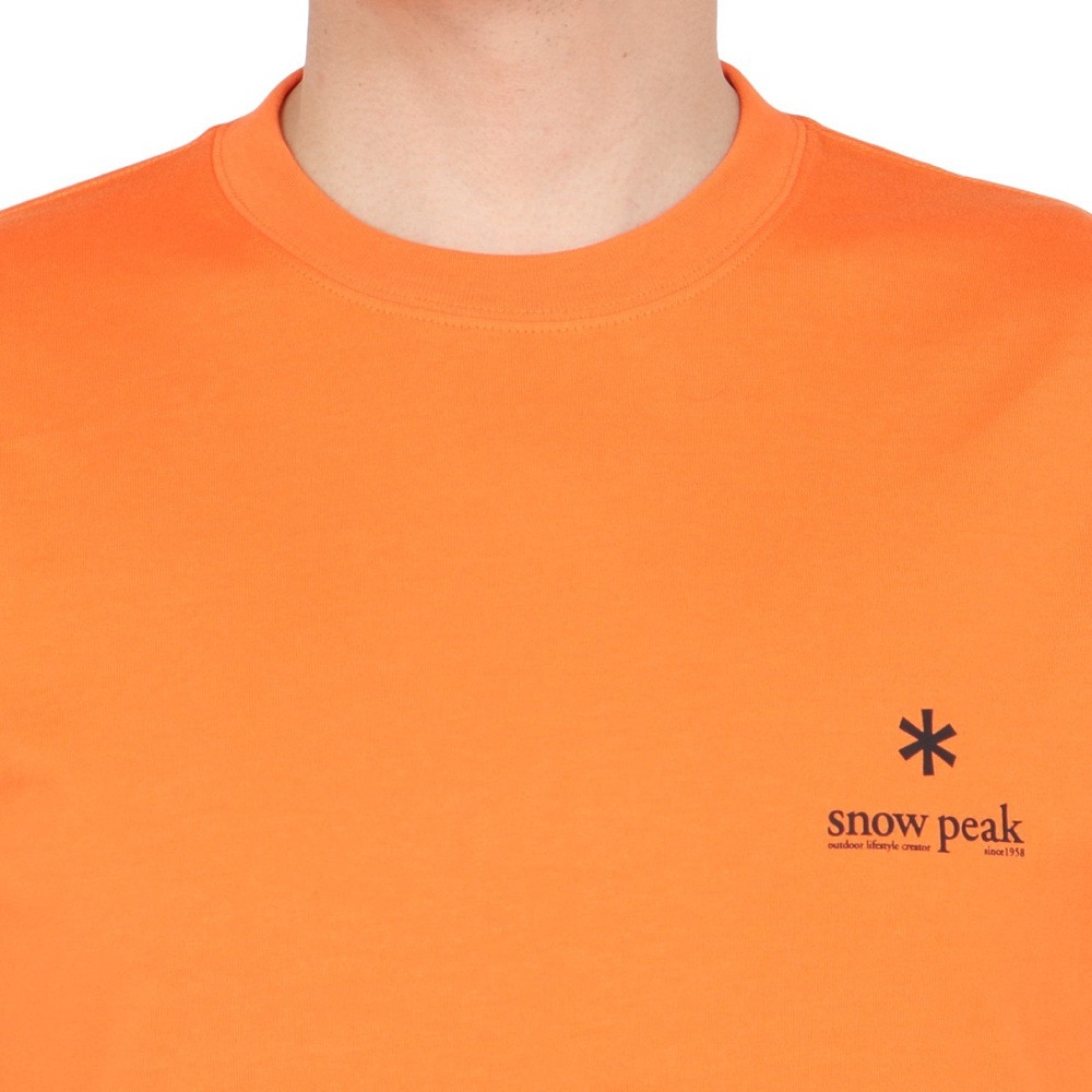 スノーピーク（snow peak）（メンズ）半袖Tシャツ CYL ORANGE SP-TS-25SU002 054