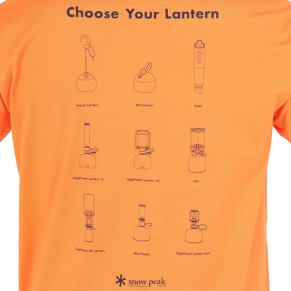 スノーピーク（snow peak）（メンズ）半袖Tシャツ CYL ORANGE SP-TS-25SU002 054