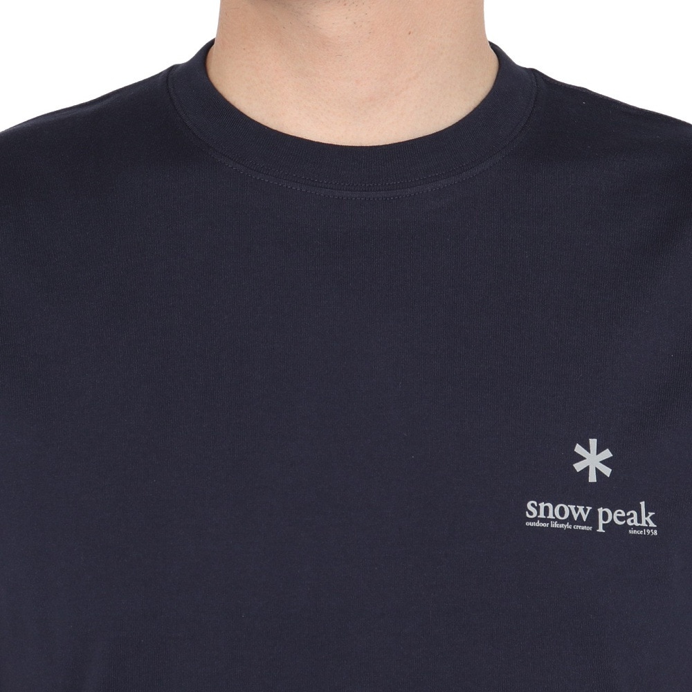 スノーピーク（snow peak）（メンズ）半袖Tシャツ CYL NAVY SP-TS-25SU002 074