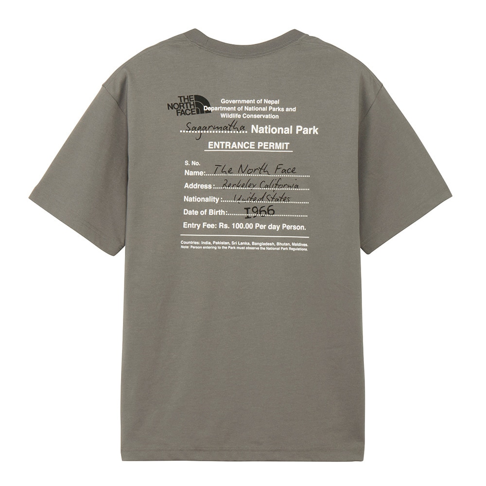 ザ・ノース・フェイス（THE NORTH FACE）（メンズ、レディース）半袖 エントランスパーミッション Tシャツ NT82539 SP
