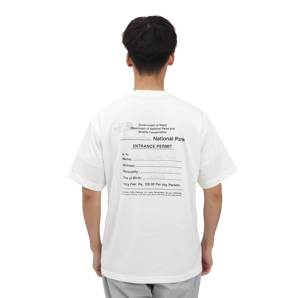 ザ・ノース・フェイス（THE NORTH FACE）（メンズ、レディース）半袖 エントランスパーミッション Tシャツ NT82539 W