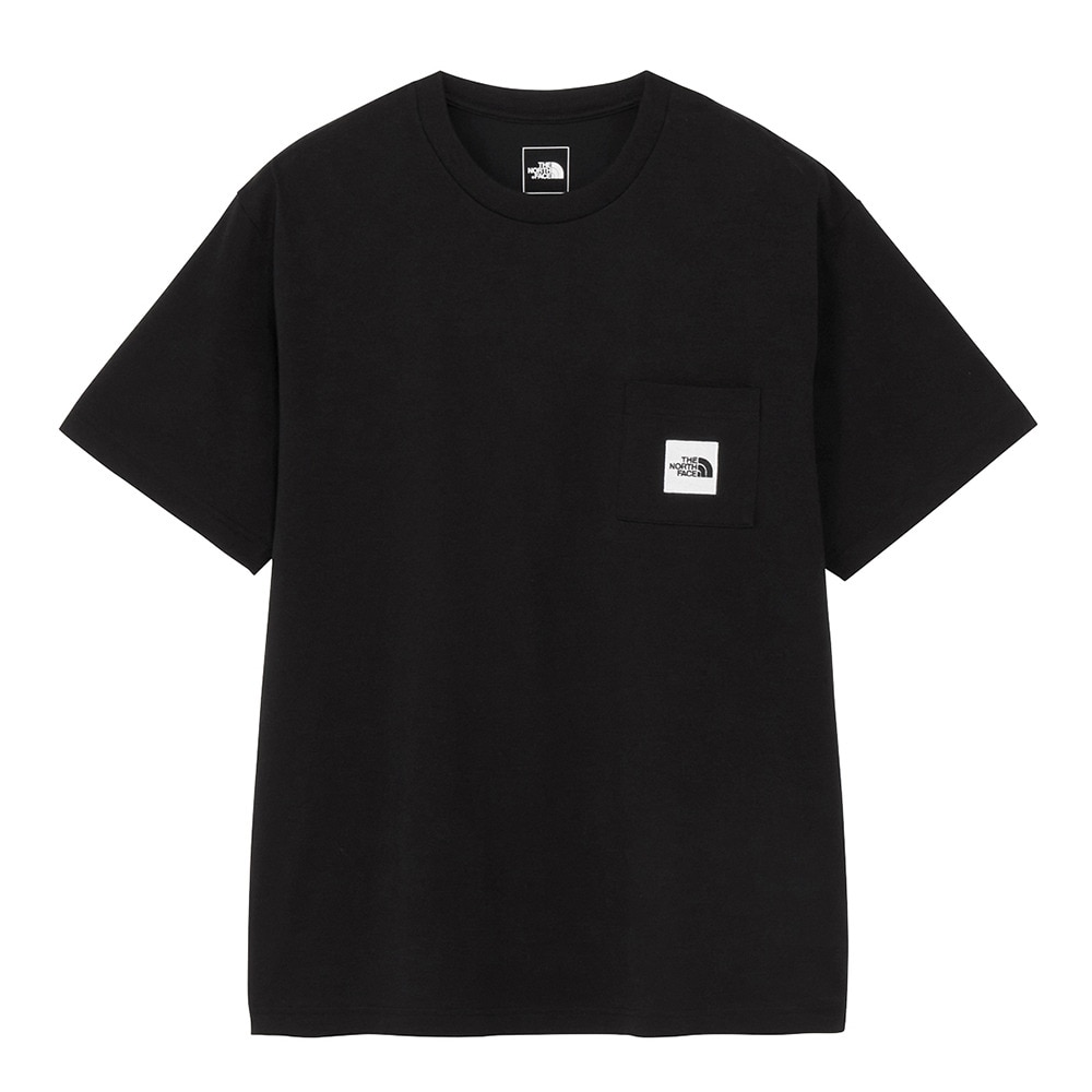 ザ・ノース・フェイス（THE NORTH FACE）（メンズ、レディース）半袖 スクエアロゴポケット Tシャツ NT82541 K