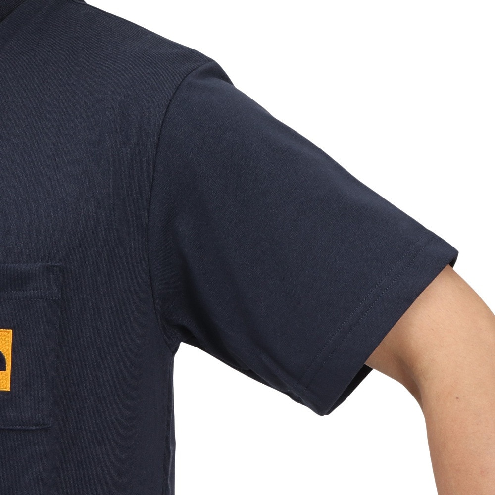 ザ・ノース・フェイス（THE NORTH FACE）（メンズ、レディース）半袖 スクエアロゴポケット Tシャツ NT82541 UN