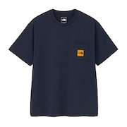 (メンズ、レディース)半袖 スクエアロゴポケット Tシャツ NT82541 UN