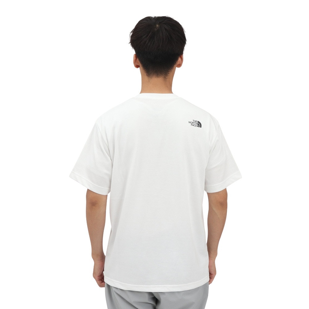 ザ・ノース・フェイス（THE NORTH FACE）（メンズ、レディース）半袖 スクエアロゴポケット Tシャツ NT82541 W
