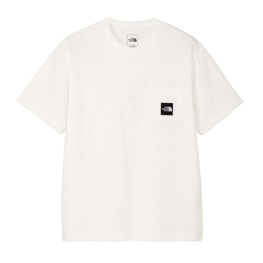 ザ・ノース・フェイス（THE NORTH FACE）（メンズ、レディース）半袖 スクエアロゴポケット Tシャツ NT82541 W