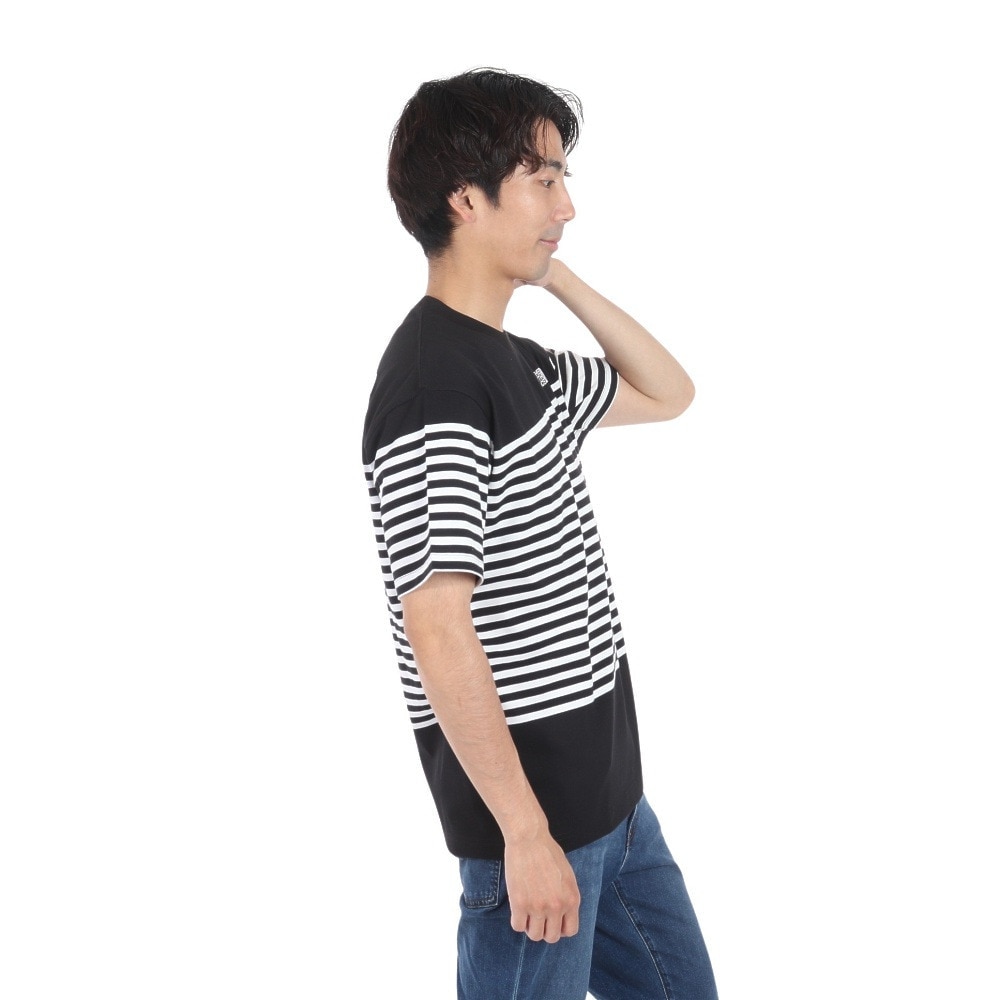 ザ・ノース・フェイス（THE NORTH FACE）（メンズ）半袖Tシャツ ショートスリーブ パネルボーダーTシャツ NT32406 K 速乾