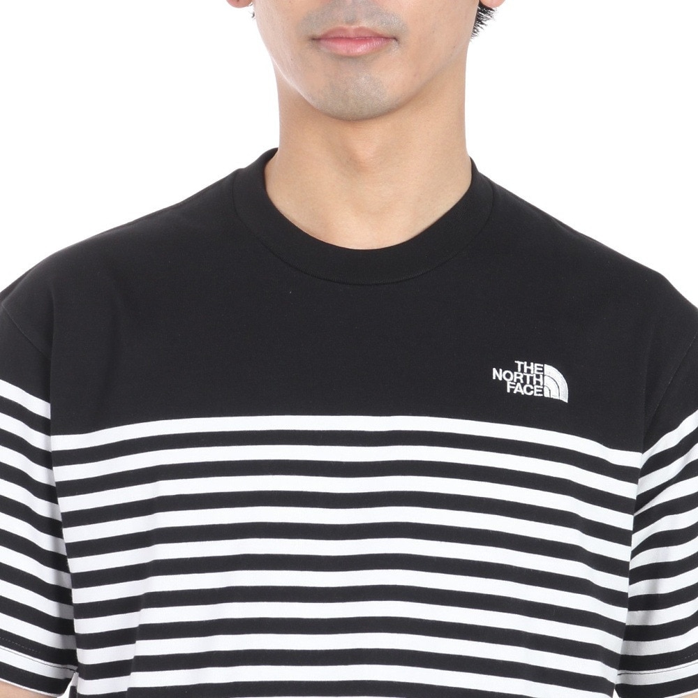 ザ・ノース・フェイス（THE NORTH FACE）（メンズ）半袖Tシャツ ショートスリーブ パネルボーダーTシャツ NT32406 K 速乾