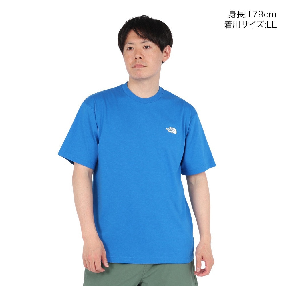 ザ・ノース・フェイス（THE NORTH FACE）（メンズ）半袖Tシャツ ショートスリーブフラッシュドライセブンサミットグラフィックティー NT32544 HB ブルー