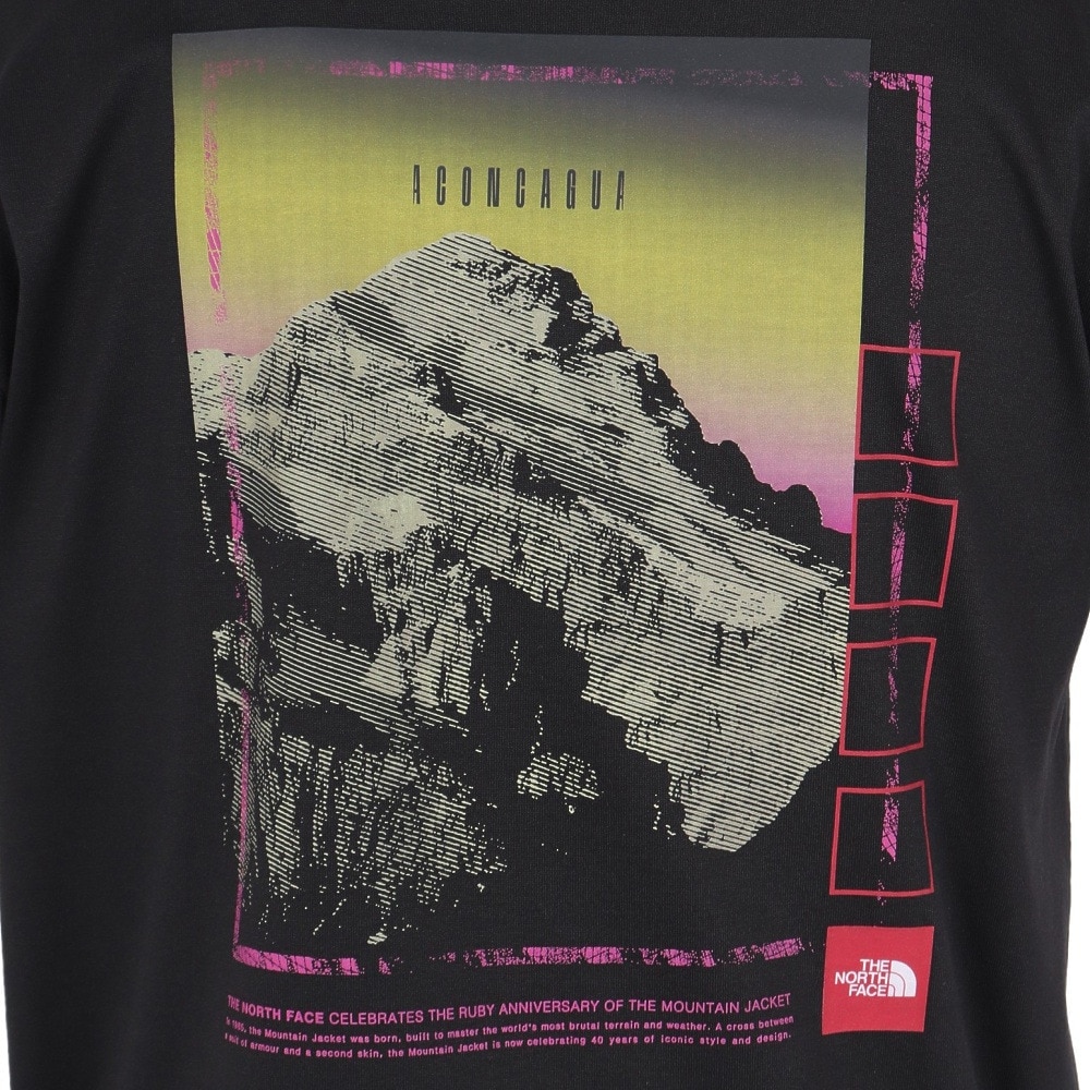 ザ・ノース・フェイス（THE NORTH FACE）（メンズ）半袖Tシャツ ショートスリーブフラッシュドライセブンサミットグラフィックティー NT32544 K ブラック