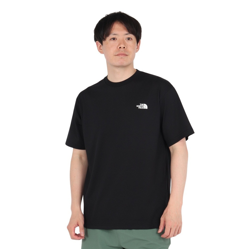 ザ・ノース・フェイス（THE NORTH FACE）（メンズ）半袖Tシャツ ショートスリーブフラッシュドライセブンサミットグラフィックティー NT32544 K ブラック