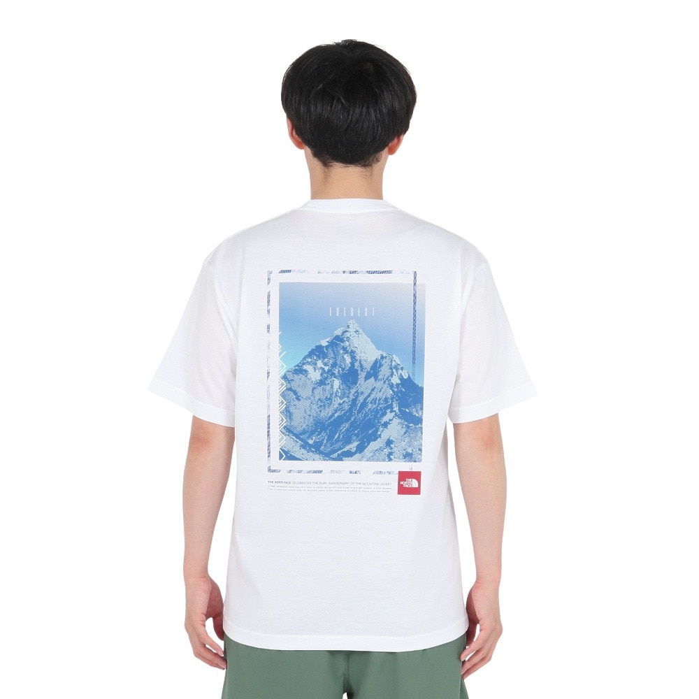 ザ・ノース・フェイス（THE NORTH FACE）（メンズ）半袖Tシャツ ショートスリーブフラッシュドライセブンサミットグラフィックティー NT32544 W ホワイト