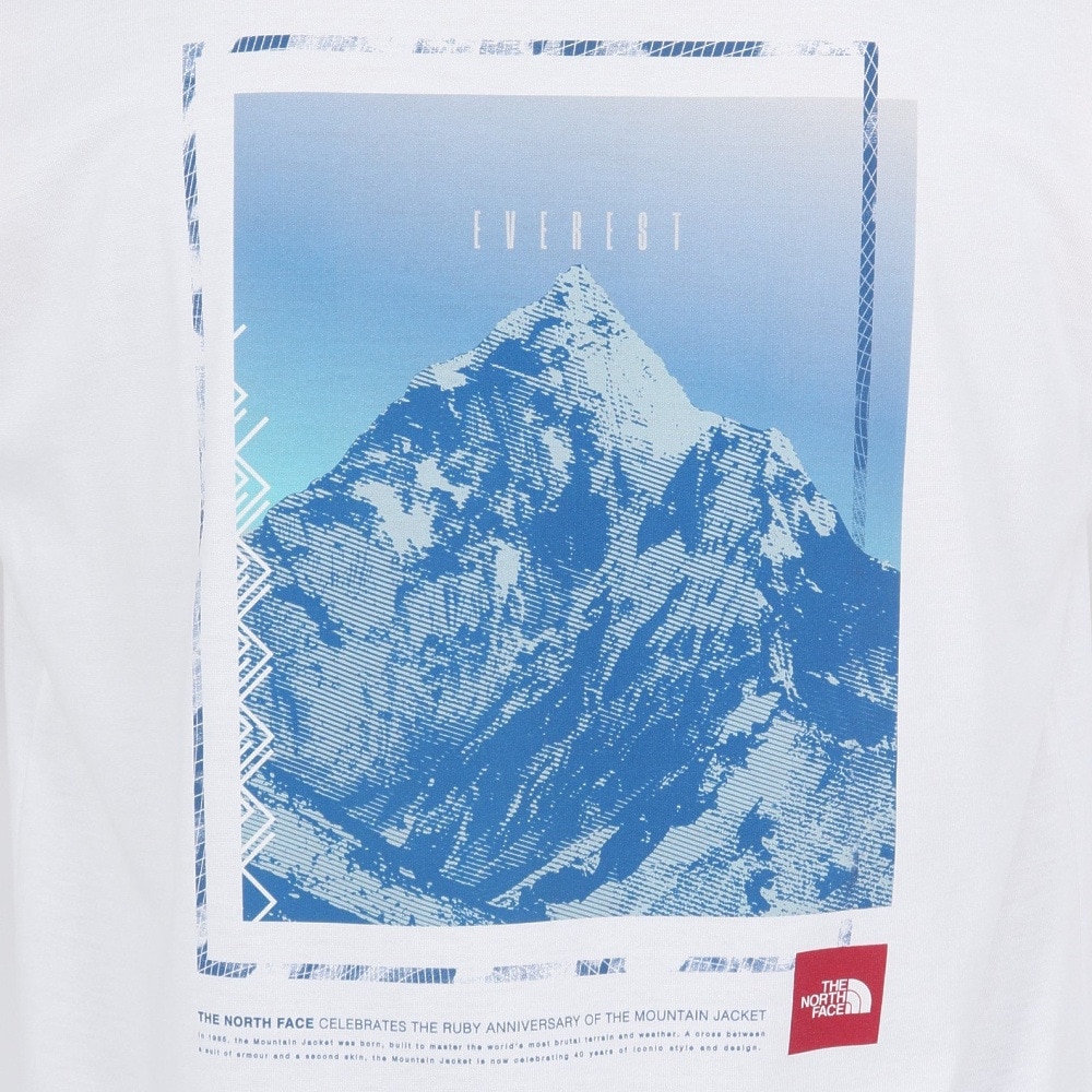 ザ・ノース・フェイス（THE NORTH FACE）（メンズ）半袖Tシャツ ショートスリーブフラッシュドライセブンサミットグラフィックティー NT32544 W ホワイト