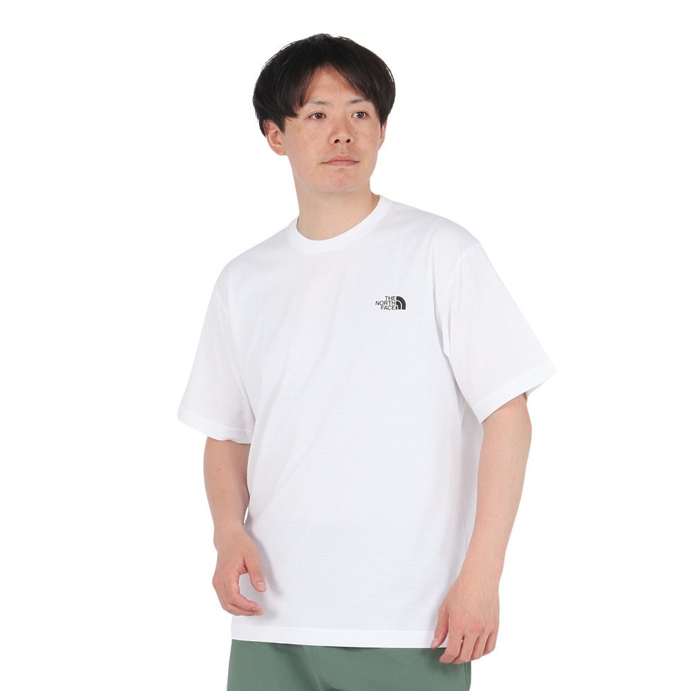 ザ・ノース・フェイス（THE NORTH FACE）（メンズ）半袖Tシャツ ショートスリーブフラッシュドライセブンサミットグラフィックティー NT32544 W ホワイト