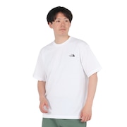 (メンズ)半袖Tシャツ ショートスリーブフラッシュドライセブンサミットグラフィックティー NT32544 W ホワイト