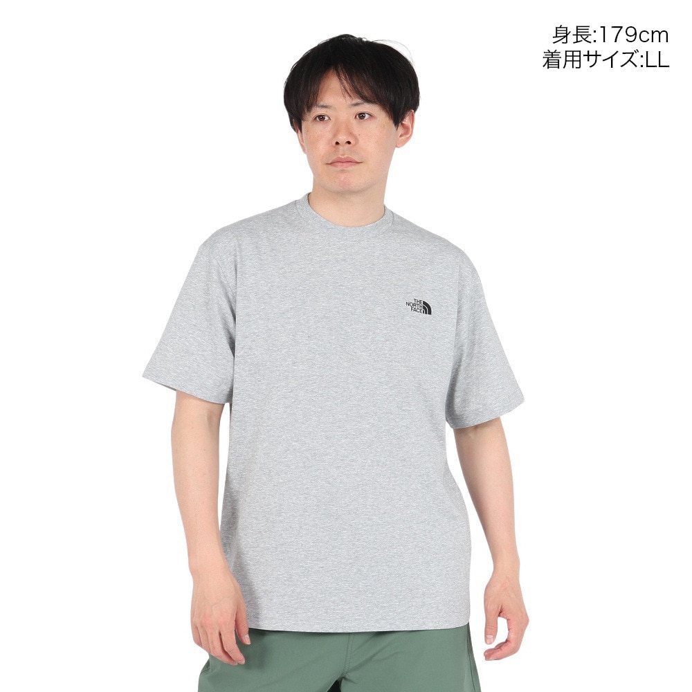 ザ・ノース・フェイス（THE NORTH FACE）（メンズ）半袖Tシャツ ショートスリーブフラッシュドライセブンサミットグラフィックティー NT32544 Z グレー