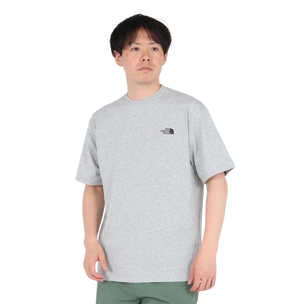 ザ・ノース・フェイス（THE NORTH FACE）（メンズ）半袖Tシャツ ショートスリーブフラッシュドライセブンサミットグラフィックティー NT32544 Z グレー