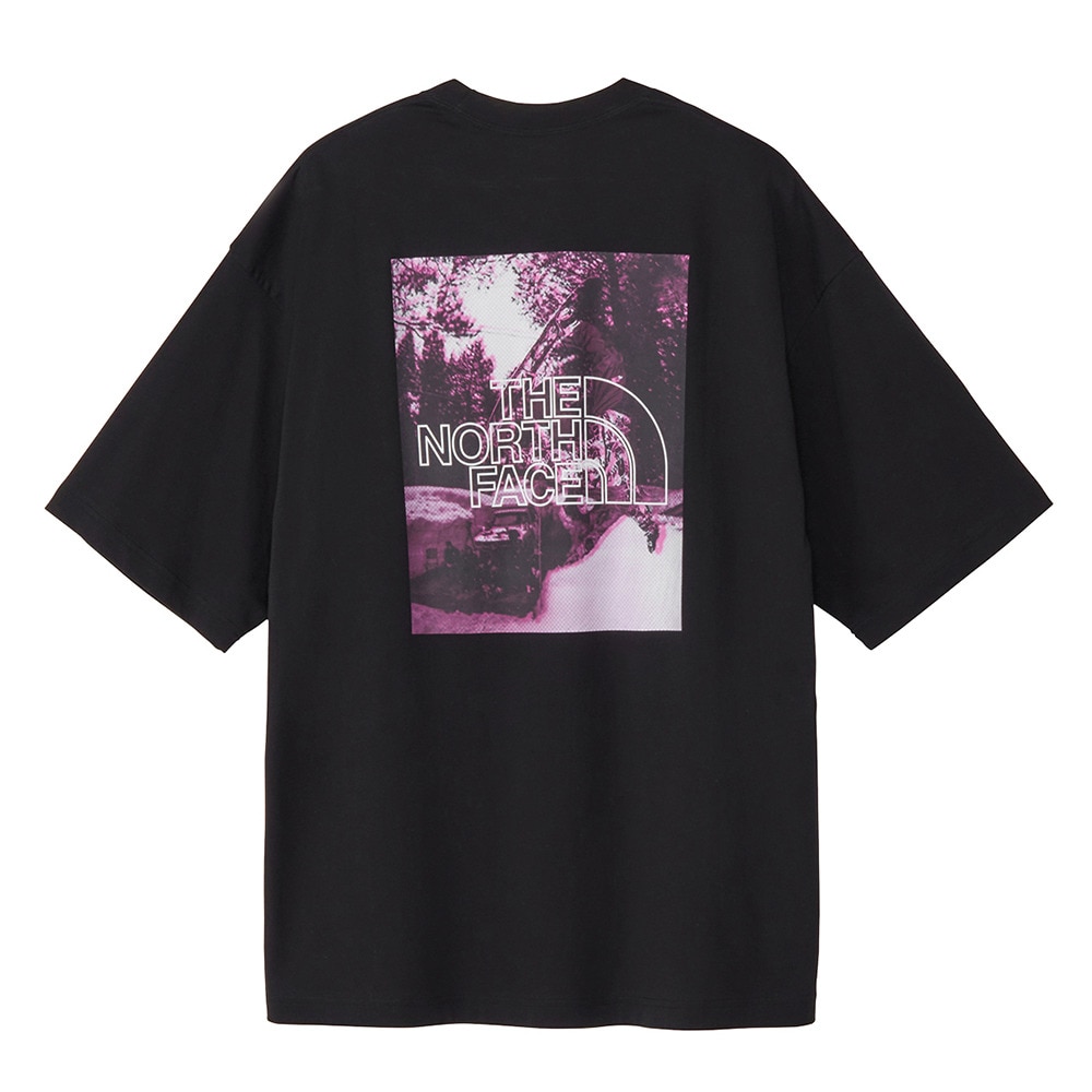 ザ・ノース・フェイス（THE NORTH FACE）（メンズ、レディース）半袖 フリーライド スクエアロゴ Tシャツ NT82533 K