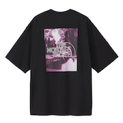 (メンズ、レディース)半袖 フリーライド スクエアロゴ Tシャツ NT82533 K
