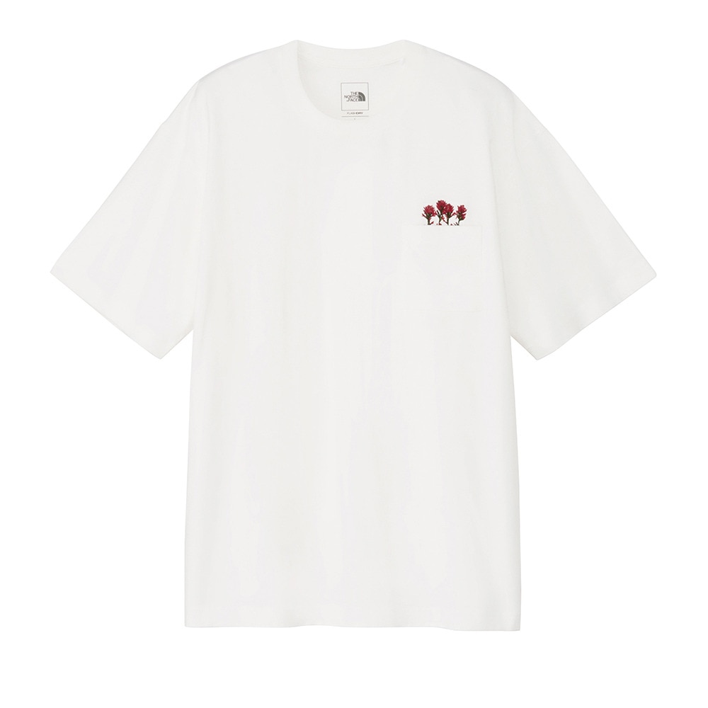 ザ・ノース・フェイス（THE NORTH FACE）（メンズ、レディース）半袖 フラッシュ ドライフラワーロゴ Tシャツ NT82538 OW