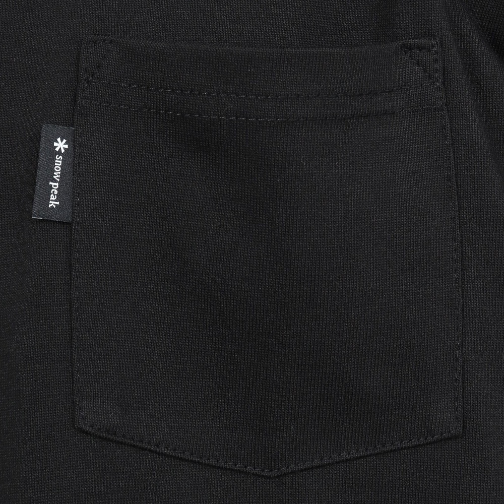 スノーピーク（snow peak）（メンズ）ポケット 半袖Tシャツ BK NSD-TS-25AU001 019