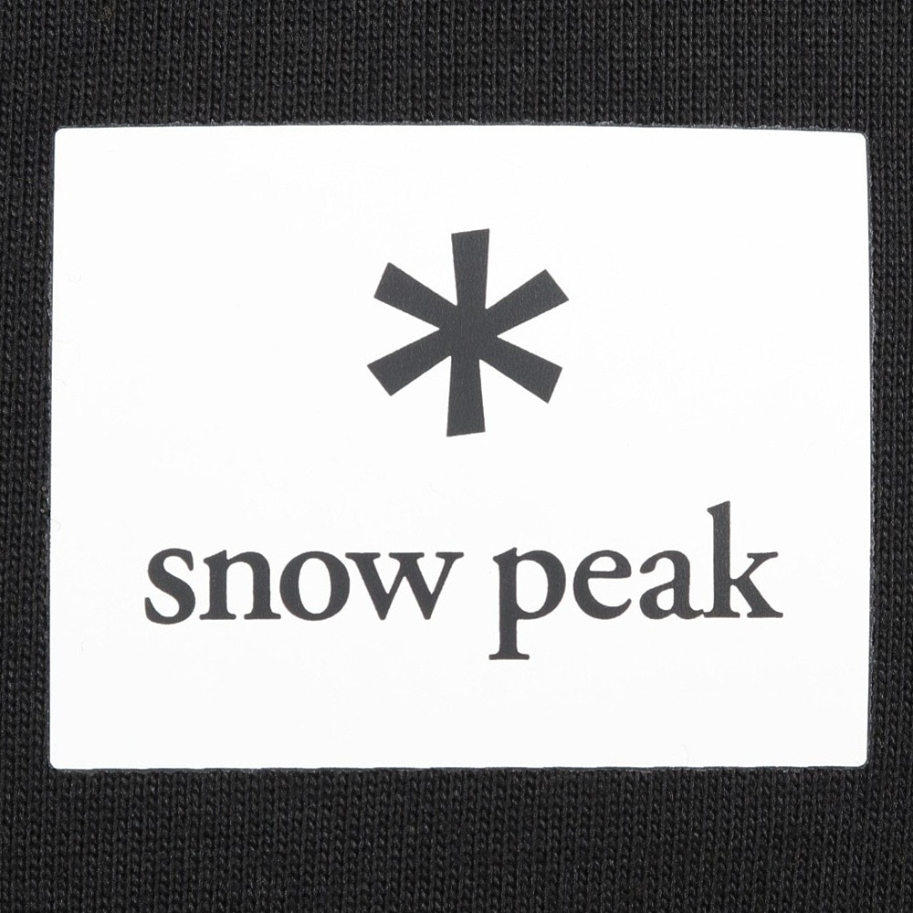 スノーピーク（snow peak）（メンズ）スクエア ロゴ 半袖Tシャツ BK NSD-TS-25AU002 019