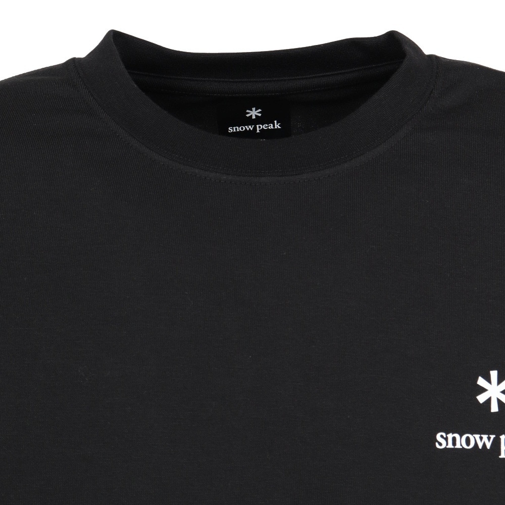 スノーピーク（snow peak）（メンズ）ロゴ 長袖Tシャツ BLACK NSD-TS-25AU005 019