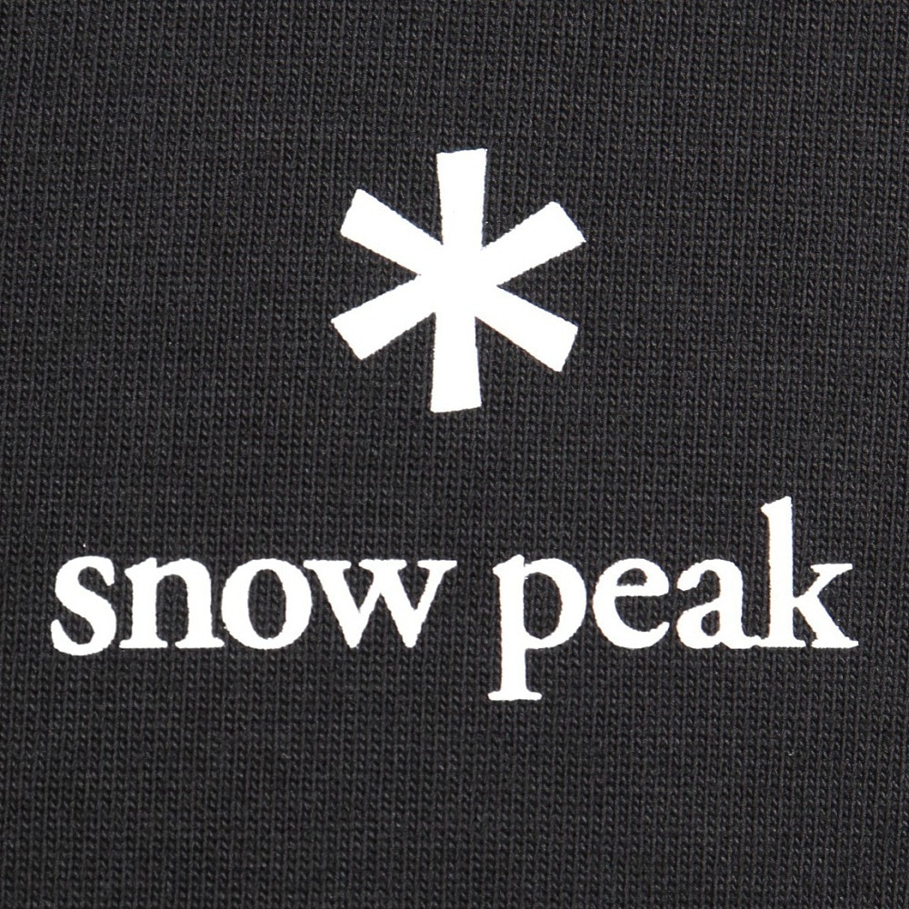 スノーピーク（snow peak）（メンズ）ロゴ 長袖Tシャツ BLACK NSD-TS-25AU005 019