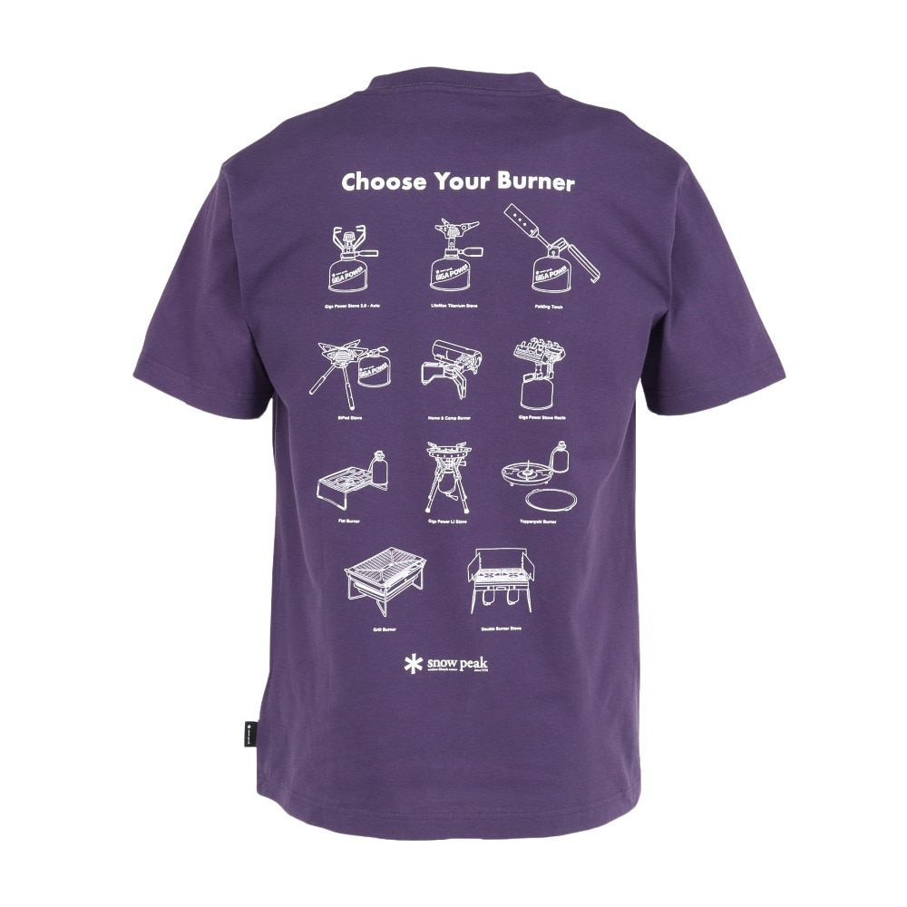 スノーピーク（snow peak）（メンズ）半袖Tシャツ Choose Your Burner SP-TS-25AU001 083