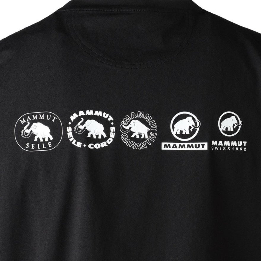 マムート（MAMMUT）（メンズ）QD ロゴ ヒストリー P1 プリント 半袖Tシャツ アジアンフィット 1017-07920-0001