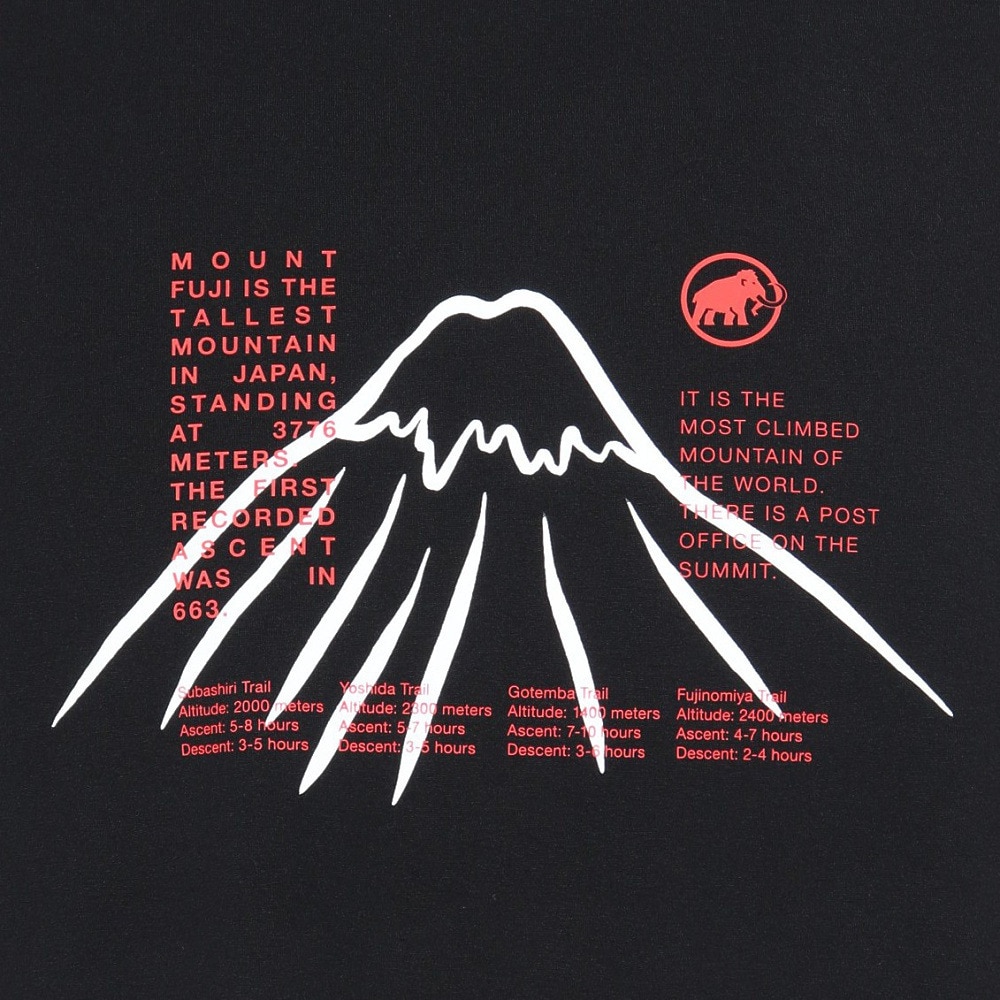 マムート（MAMMUT）（メンズ）半袖Tシャツ QD フジヤマ プリント Tシャツ アジアンフィット 1017-06360-0001