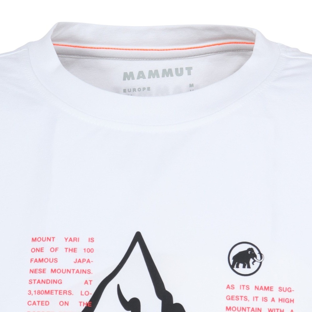 マムート（MAMMUT）（メンズ）半袖Tシャツ QD ヤリガタケ プリント Tシャツ アジアンフィット 1017-07280-0243