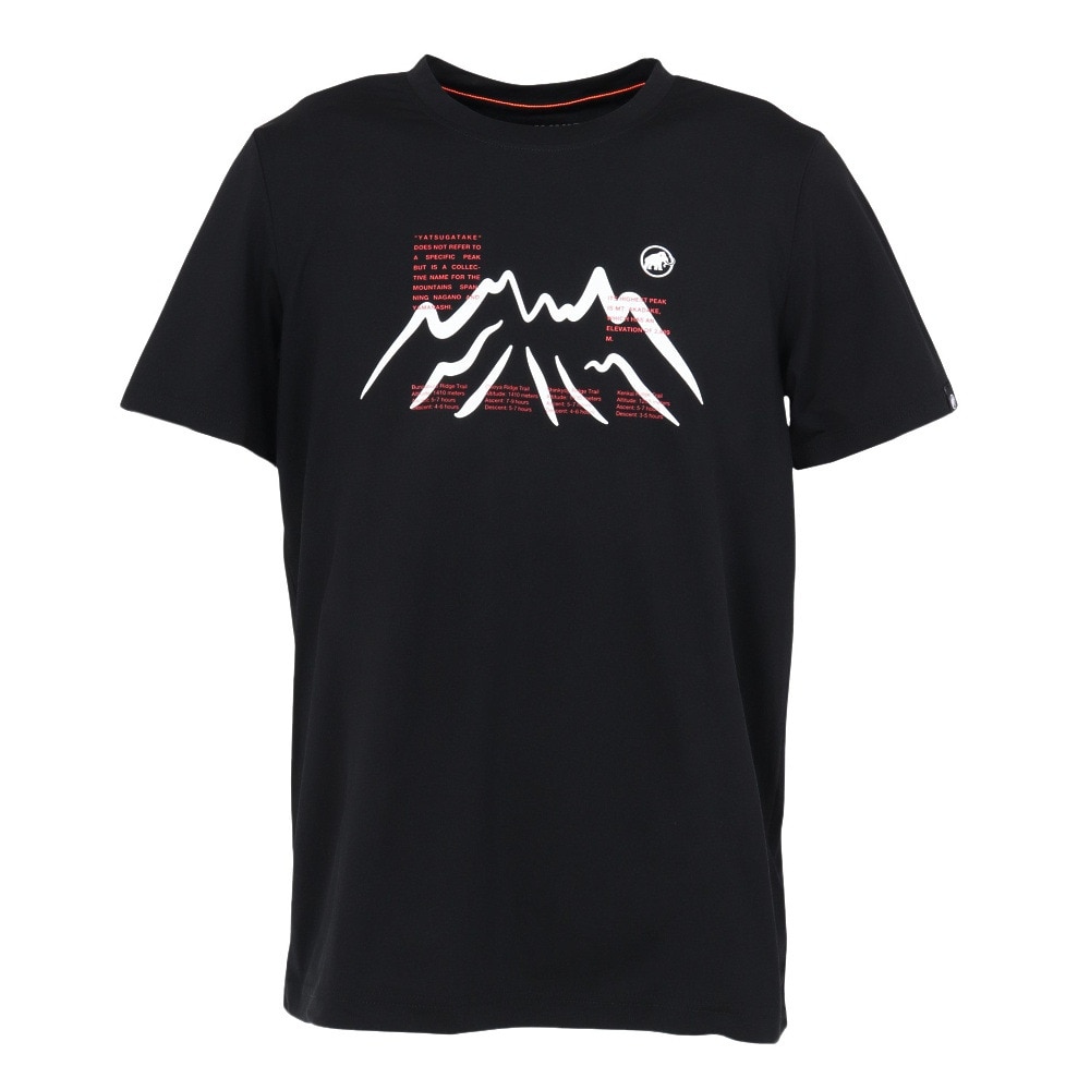 マムート（MAMMUT）（メンズ）半袖Tシャツ QD ヤツガタケ プリント Tシャツ アジアンフィット 1017-07290-0001