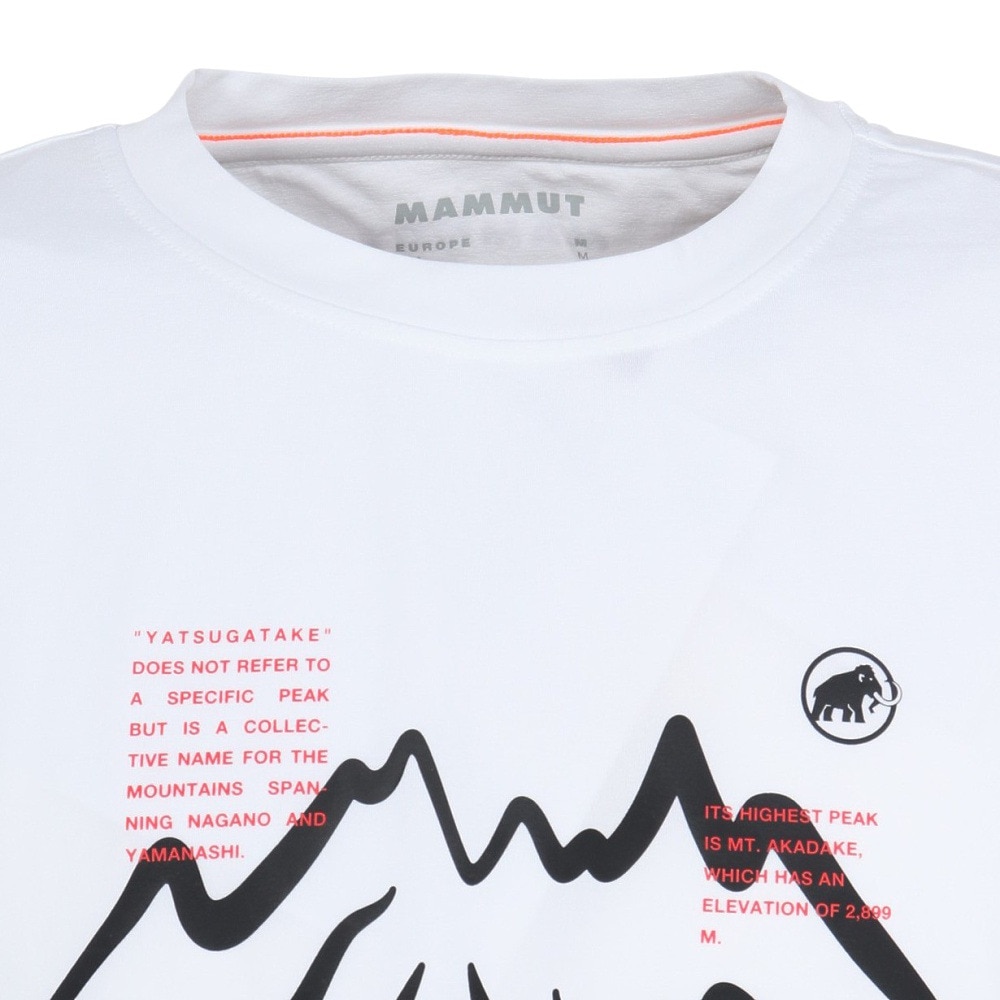 マムート（MAMMUT）（メンズ）半袖Tシャツ QD ヤツガタケ プリント Tシャツ アジアンフィット 1017-07290-0243