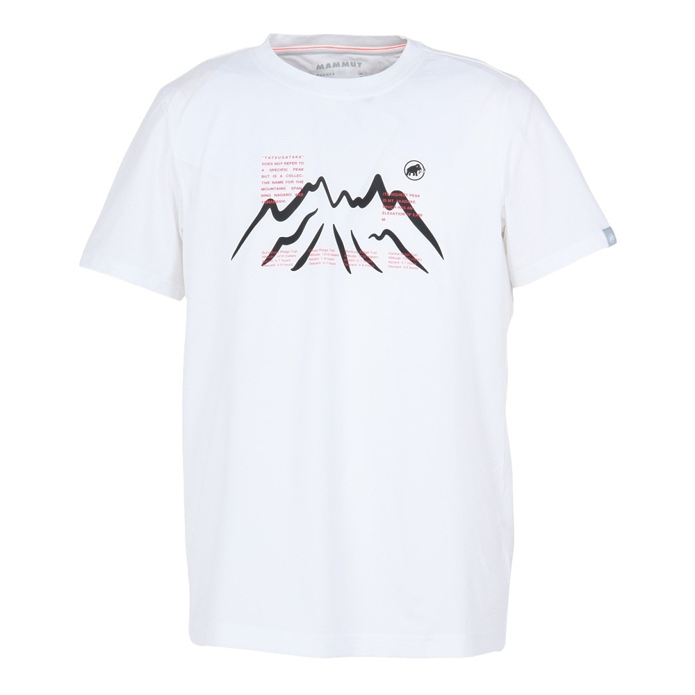 マムート（MAMMUT）（メンズ）半袖Tシャツ QD ヤツガタケ プリント Tシャツ アジアンフィット 1017-07290-0243