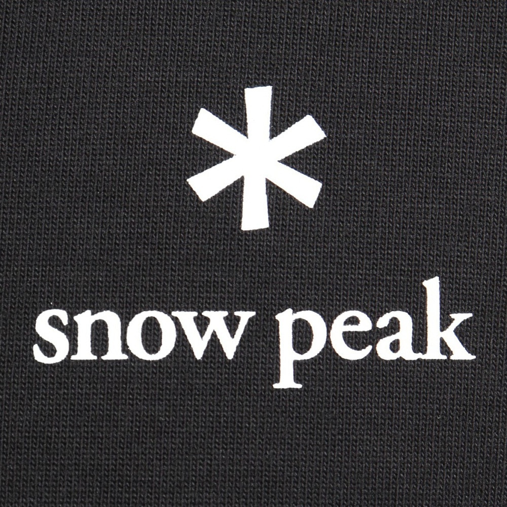 スノーピーク（snow peak）（メンズ）ロゴ 半袖Tシャツ BLACK NSD-TS-25AU003 019